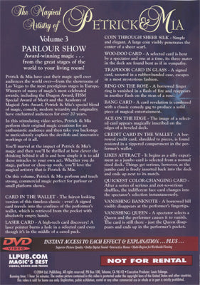 Magical Artistry of Petrick and Mia Vol. 3 by L & L Publishing - DVD - Image 2