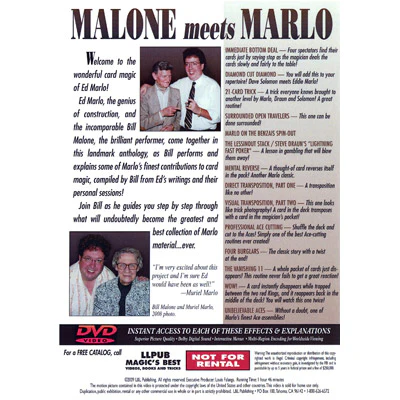 Malone Meets Marlo #6 by Bill Malone - DVD - Image 2