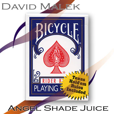 Marked Deck (Blue Bicycle Style, Angel Shade Juice) by David Malek - Trick