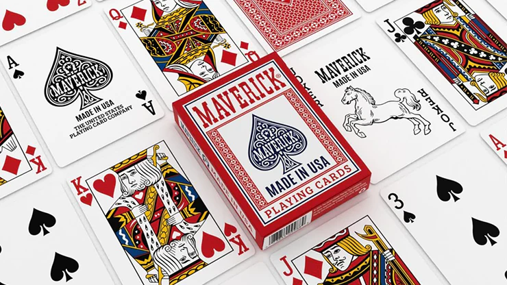 Maverick Made in the USA (Red) Playing Cards - Image 2