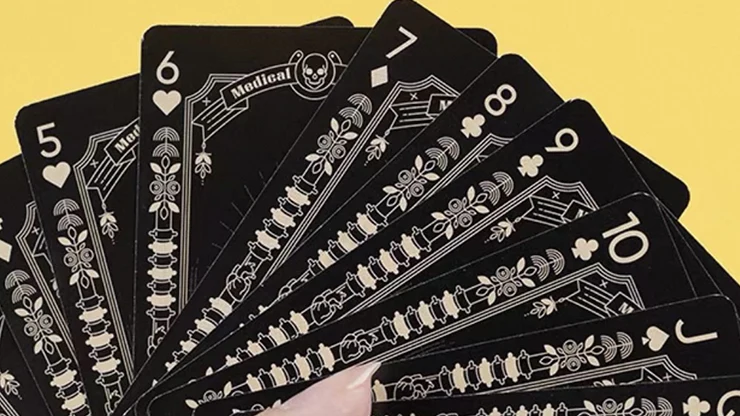 Medical Poker (Black) Playing Cards - Image 5