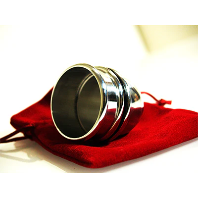 Mini Harmonica Chop Cup (Aluminum) by Leo Smetsers - Trick - Image 2