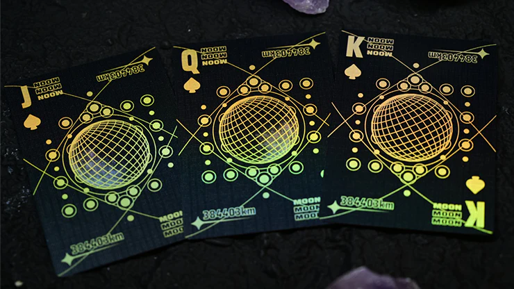 Moon (Black Holo) Playing Cards - Image 2
