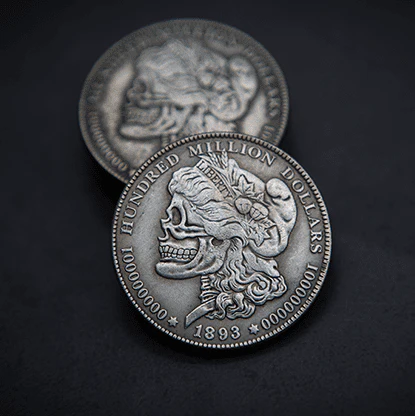 MORGAN SKULL HEAD COIN by Men Zi  Magic - Image 3
