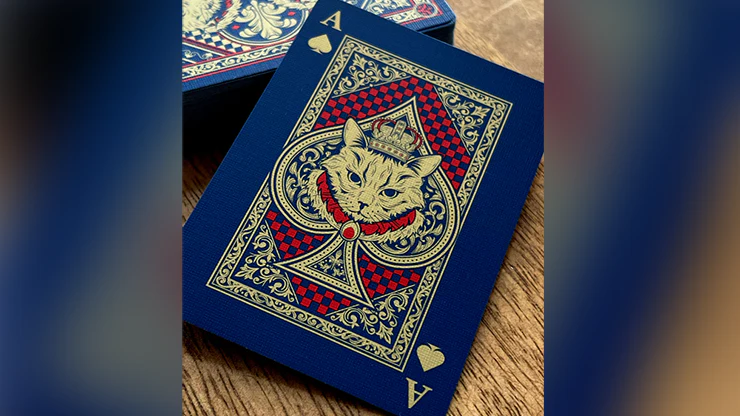 Neko Royal Blue Playing Cards - Image 3