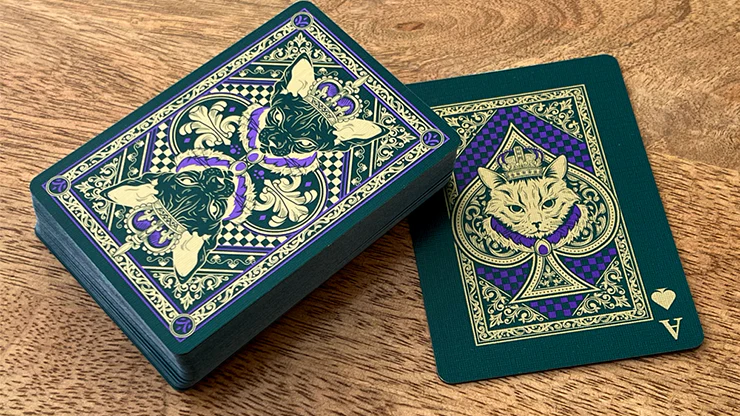 Neko Royal Green Playing Cards - Image 3