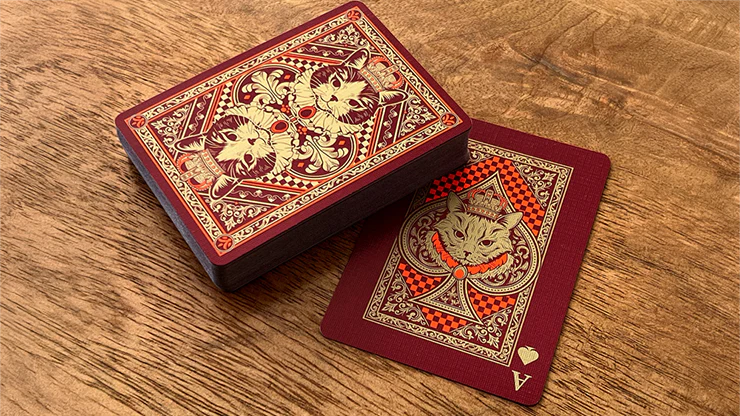 Neko Royal Red Playing Cards - Image 3