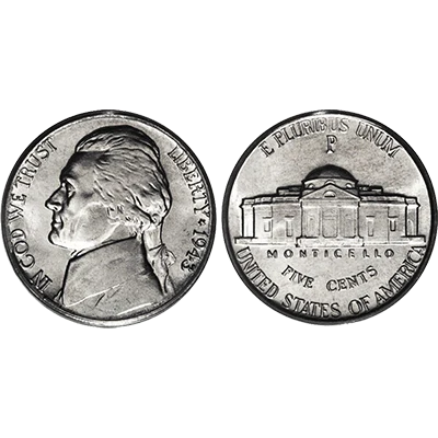 Nickel regular one roll of 40 coins - Trick