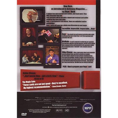 Oops Deck (Deck and DVD) by Michael Daniels - DVD - Image 2