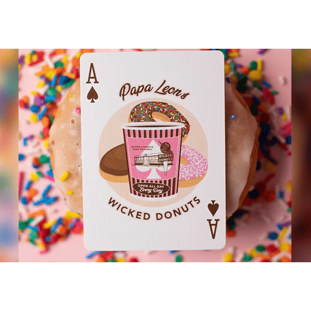 Papa Leon's Wicked Donuts (Chocolate) Playing Cards by Wounded Corner and Cam Toner - Image 3