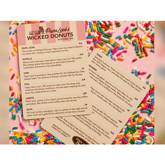 Papa Leon's Wicked Donuts (Vanilla) Playing Cards by Wounded Corner and Cam Toner - Image 5