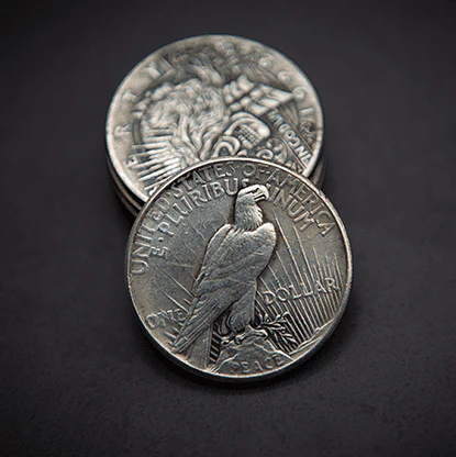 PEACE SKULL HEAD COIN by Men Zi Magic - Image 4