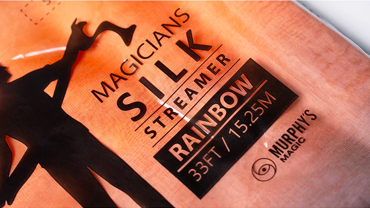 PRO SILK LARGE RAINBOW STREAMER 16 foot X 2.5 inch by Murphy's Magic - Image 2