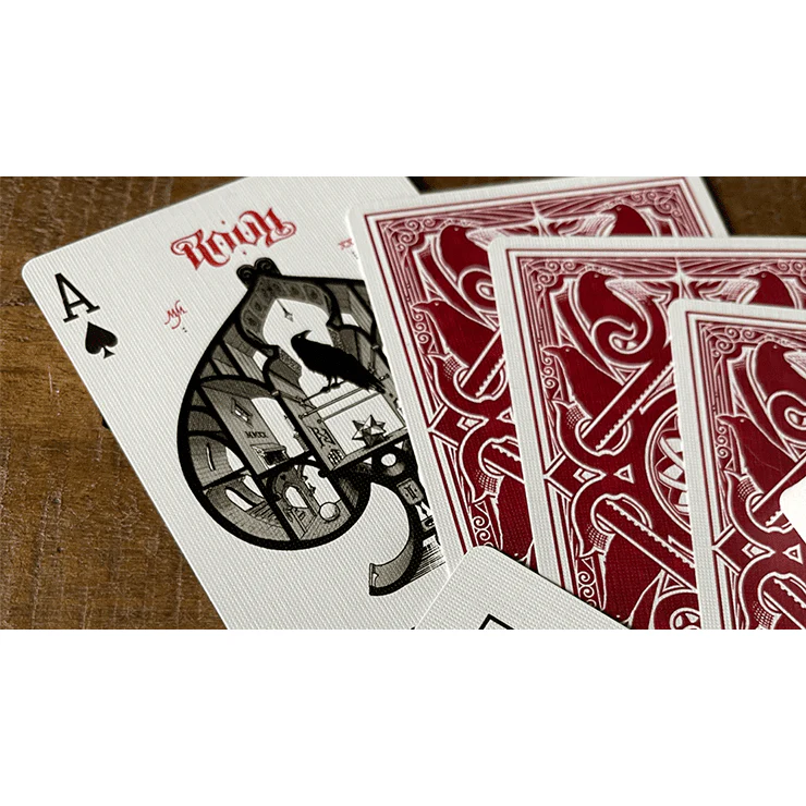 RAVN IIII (Red) Playing Cards Designed by Stockholm17 - Image 3
