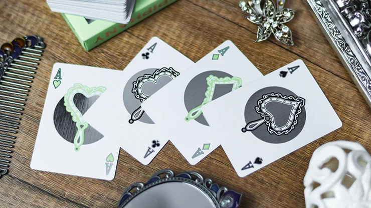Reflections Epiphany (Green) Playing Cards by Emily Sleights - Image 3