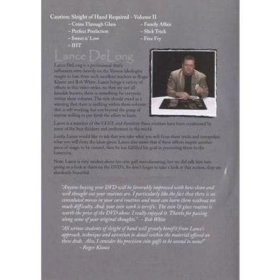 Sleight of Hand Required Volume 2 by Lance DeLong - DVD - Image 2
