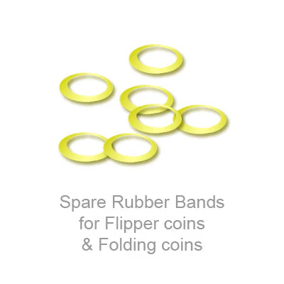 Spare Rubber Bands for Flipper coins & Folding coins 25 per package