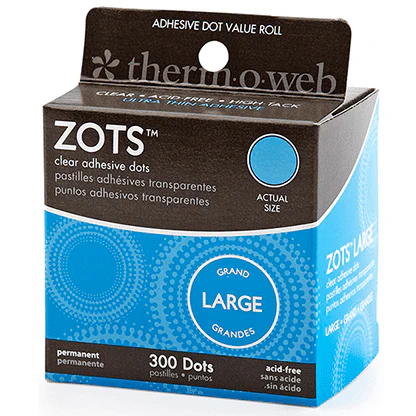 Sticky Dots Large (1/2 inch Diameter) Roll of 300