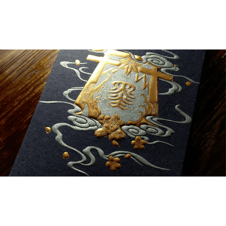 Sumi Kitsune Myth Maker (Blue Craft Letterpressed Tuck) Playing Cards by Card Experiment - Image 2