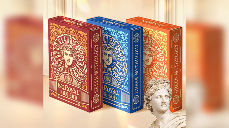 Sun God Greek Mythology Themed Blue Edition Playing Cards - Image 4