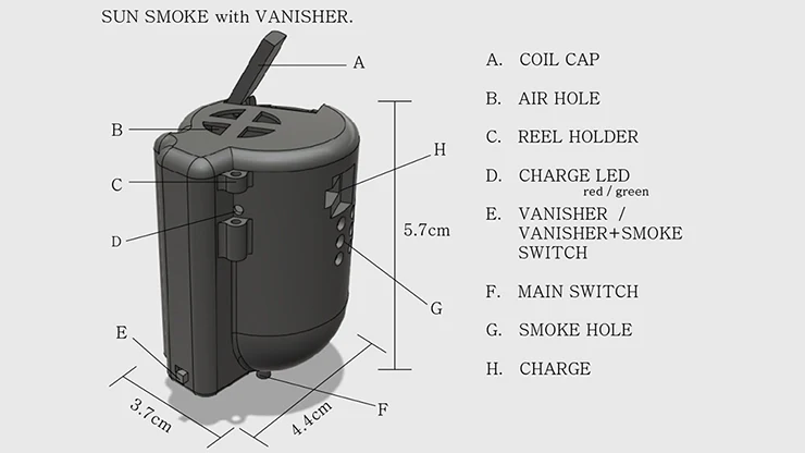Sun Smoke with Vanisher (Gimmicks and Online Instructions) - Trick - Image 3