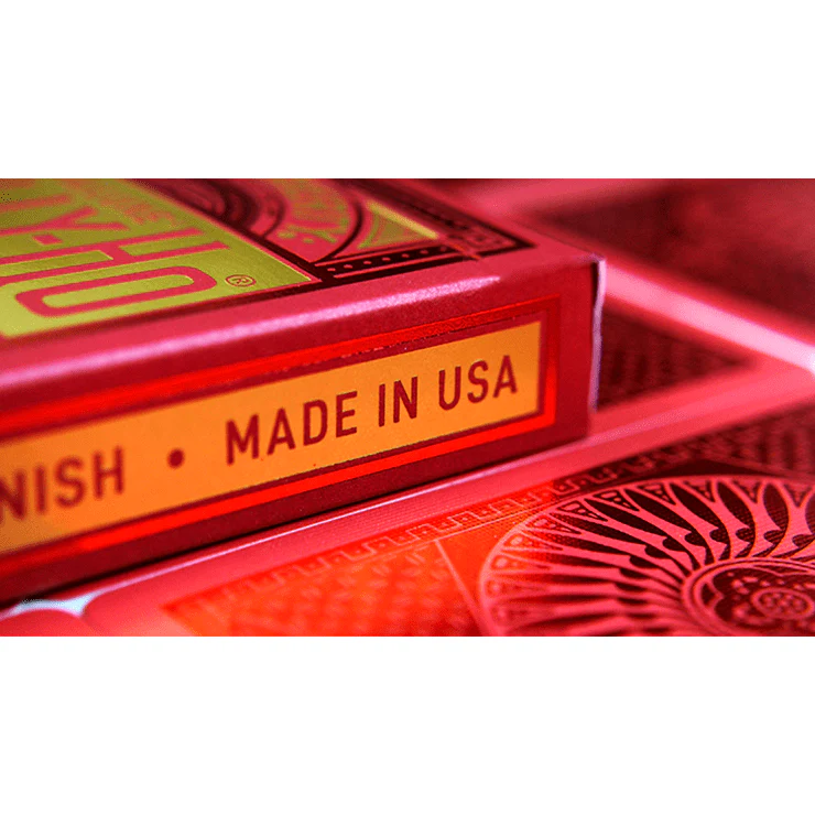 Tally-Ho Red (Circle) MetalLuxe Playing Cards by US Playing Cards - Image 6