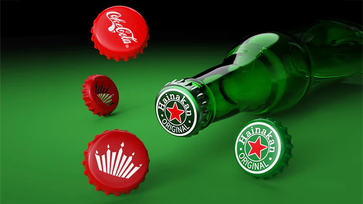 The Clink (Cap in Bottle) Set by Iarvel Magic and Wonder House (Heineken, Coke, and Budweiser) - Image 2