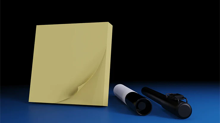 The Iarvel Magic Post-It Pad (Yellow) by Iarvel Magic - Image 2