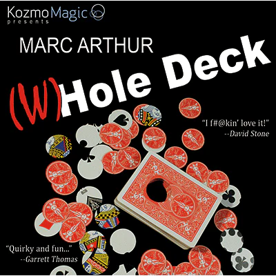 The (W)Hole Deck Red (DVD and Gimmick) by Marc Arthur and Kozmomagic - DVD