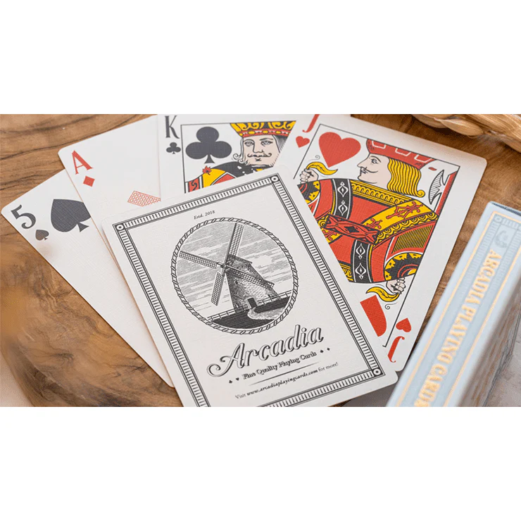 The Windmill Back (Azure Blue Edition) Playing Cards - Image 15