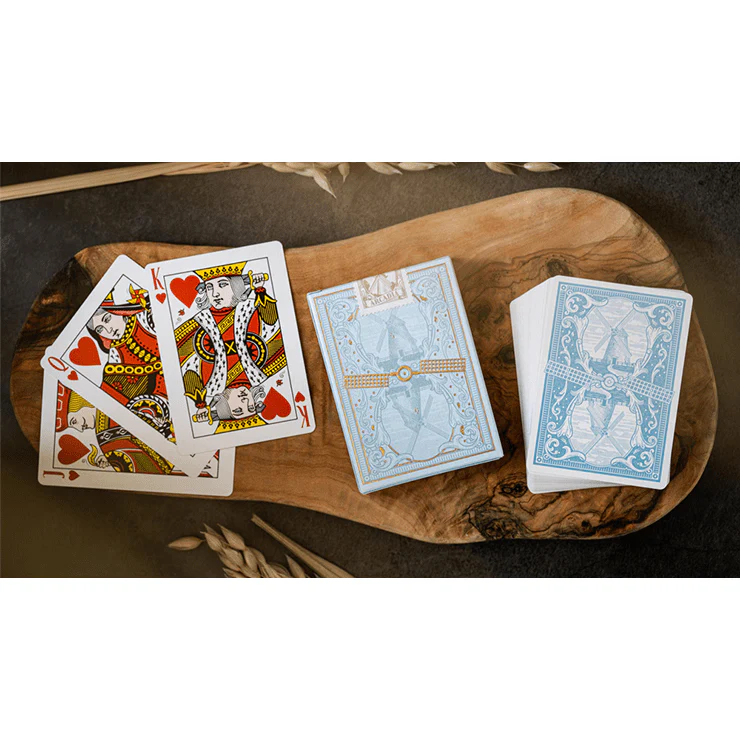 The Windmill Back (Azure Blue Edition) Playing Cards - Image 17