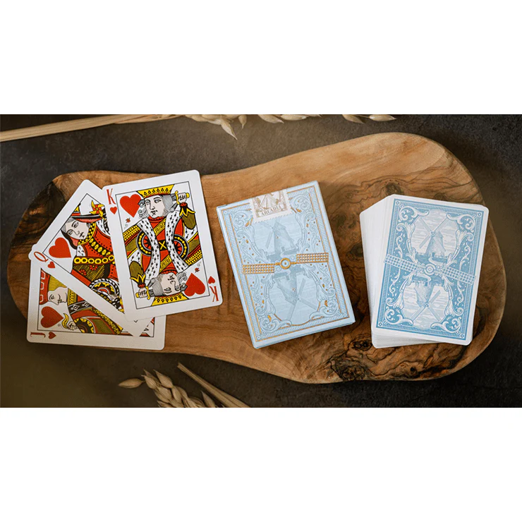 The Windmill Back (Azure Blue Edition) Playing Cards - Image 4
