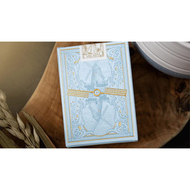 The Windmill Back (Azure Blue Edition) Playing Cards - Image 5