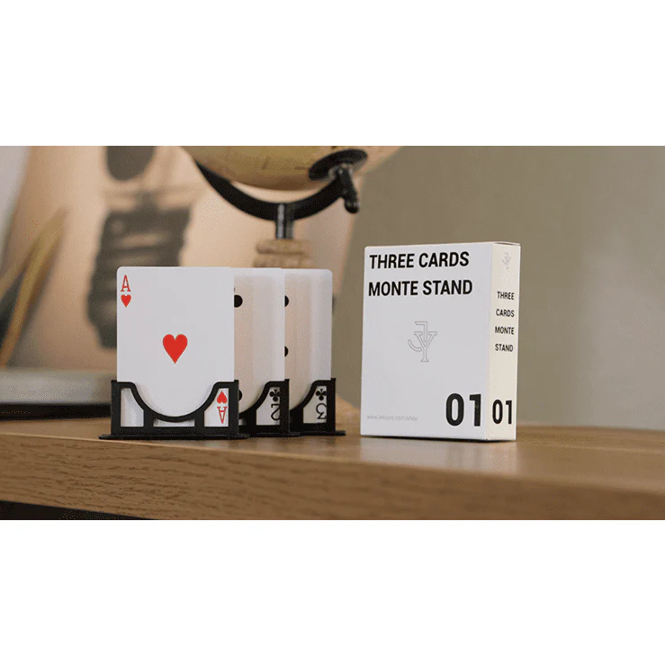 Three Cards Monte Stand RED (Gimmicks and Online Instruction) by Jeki Yoo - Trick - Image 3