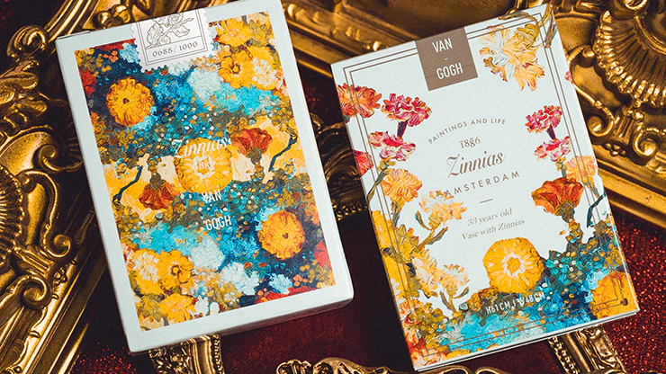 Van Gogh Zinnias (Numbered- Seal) Playing Cards