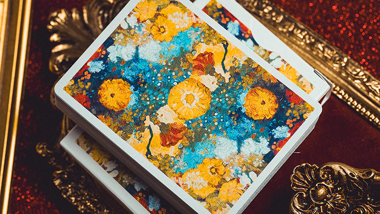 Van Gogh Zinnias (Numbered- Seal) Playing Cards - Image 2