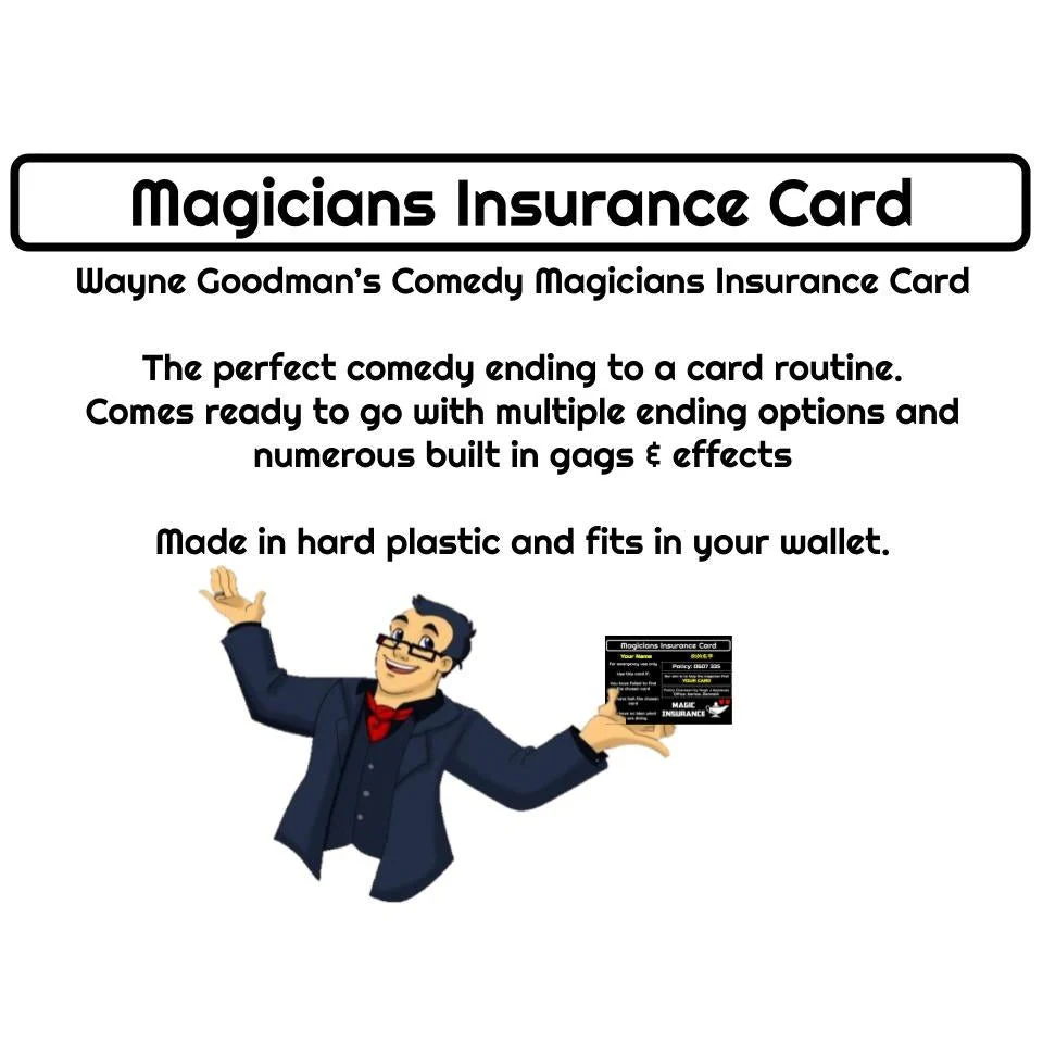Wayne Goodman Presents The Comedy Magicians Insurance Card USA ONLY