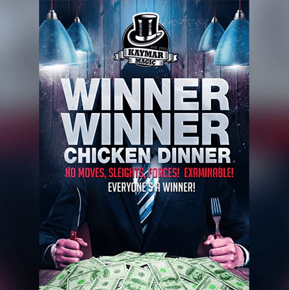 WINNER WINNER CHICKEN DINNER (Gimmicks and Online Instructions) by Kaymar Magic - Trick
